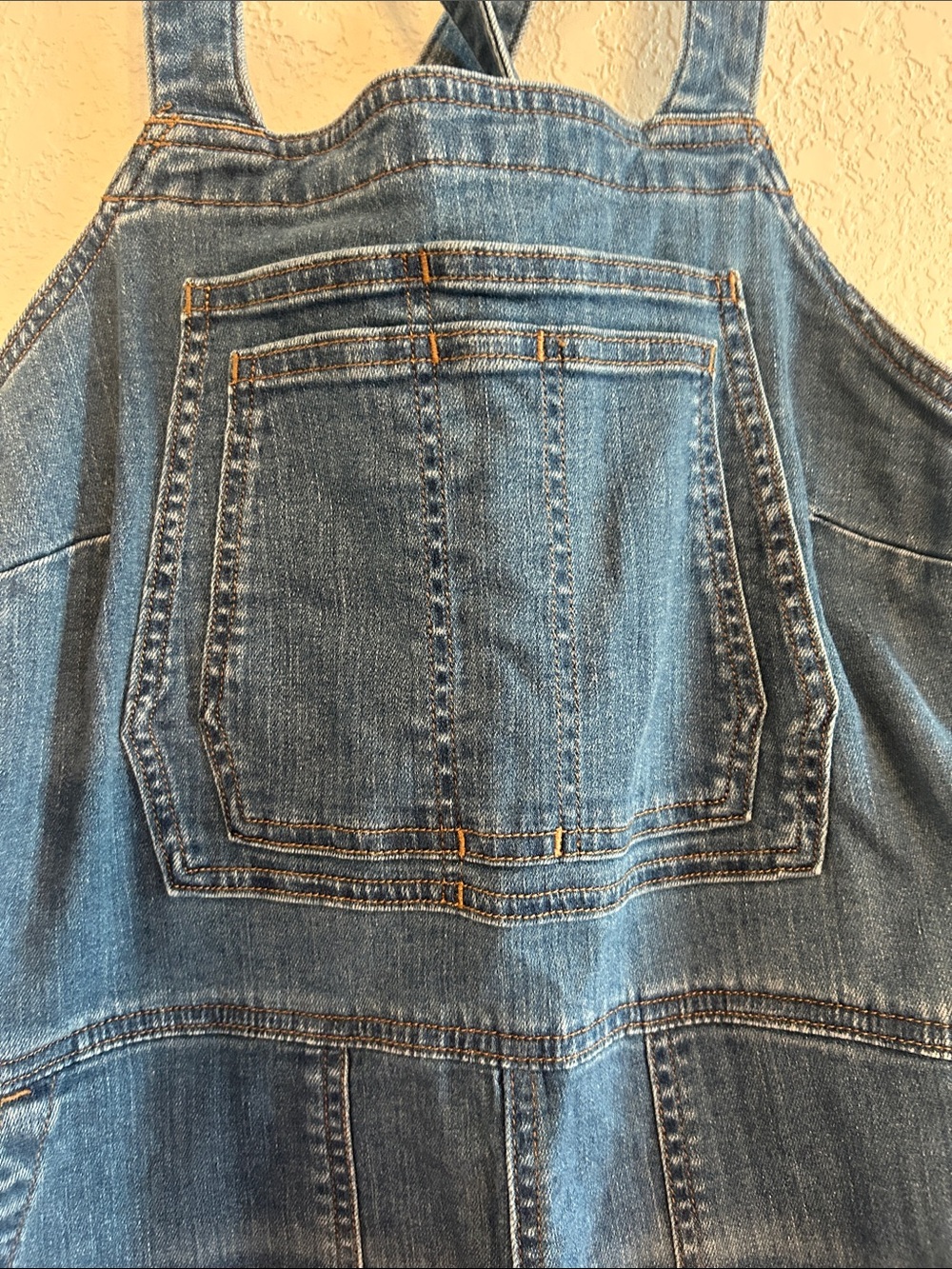 Duluth Trading Co Denim Bib Overalls Jumpsuit - Blue - Picture 3 of 9
